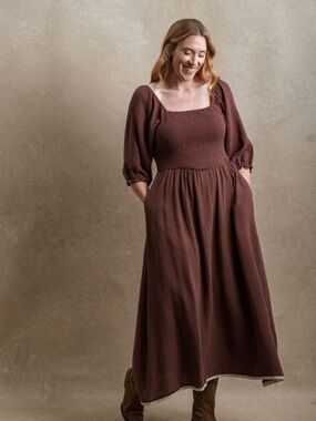 NWT Neuflora Loveland Dress Plum - M